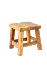 Indaba Trading 7" Heirloom Wooden Stool Large