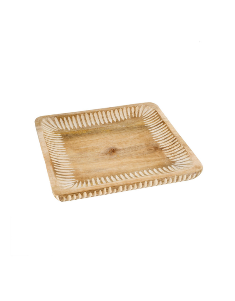 Indaba Trading Grove Wooden Tray Square Small