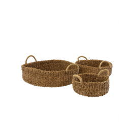 Indaba Trading Nest Seagrass Trays with Handles