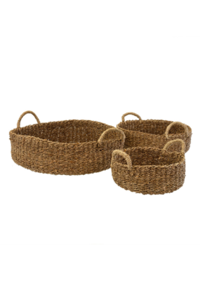 Indaba Trading Nest Seagrass Trays with Handles