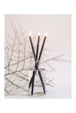 Everlasting Candle Co Wylie Set Clear with Black Candlesticks by Everlasting Candle Co.