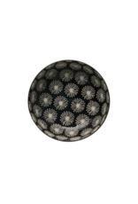 Stoneware Bowl in Midnight Blue with Flower Dots