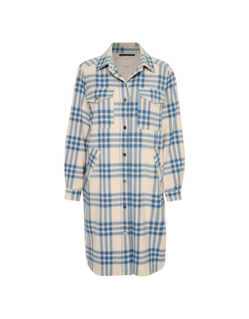 Part Two Kirstens Coat in Dutch Blue Check by Part Two