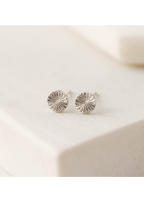 Lover's Tempo Everly Circle Stud Silver-Plated Earrings by Lover's Tempo
