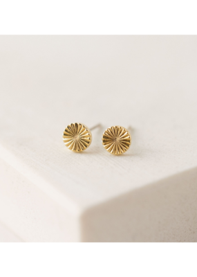 Lover's Tempo Everly Circle Stud Gold-Plated Earrings by Lover's Tempo