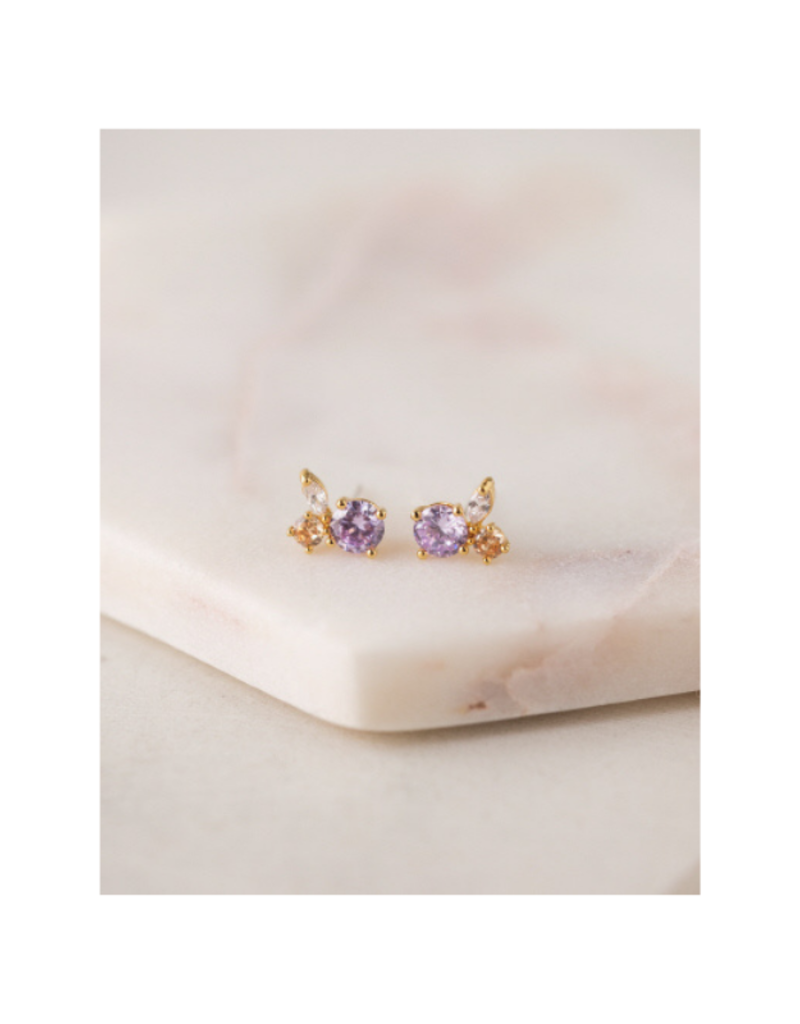 Lover's Tempo Adora Stud Earrings in Lavender by Lover's Tempo