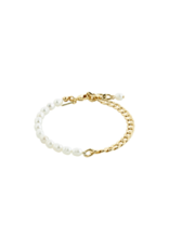 PILGRIM Jola Bracelet Gold-Plated with Freshwater Pearls by Pilgrim