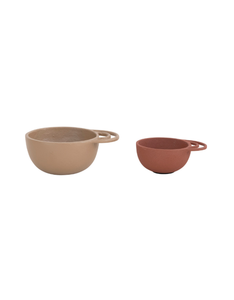 Bloomingville Set/2 Textured Metal Bowls with Handles