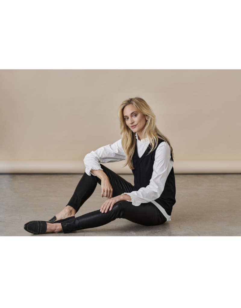 Culture LAST ONE - XS - Annemarie Drop Vest in Black  by CULTURE