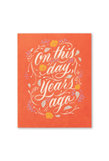 On This Day, Years Ago Card