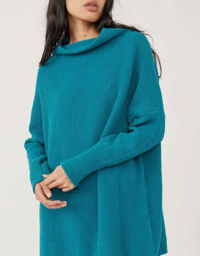 free people Ottoman Slouchy Tunic in Electric Teal by Free People