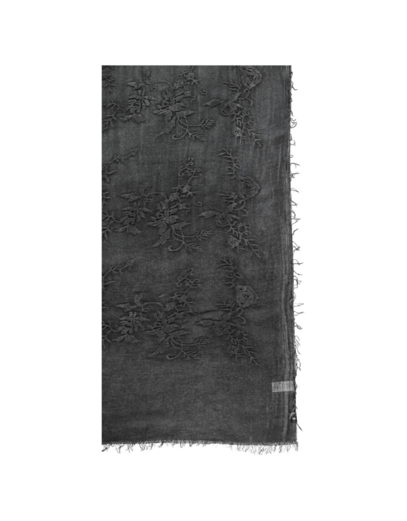 Evening Garden Scarf in Black by Fraas