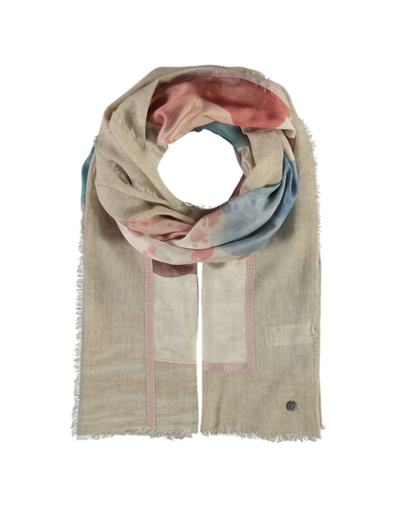 Bubbles Patchwork Scarf in Beige by Fraas