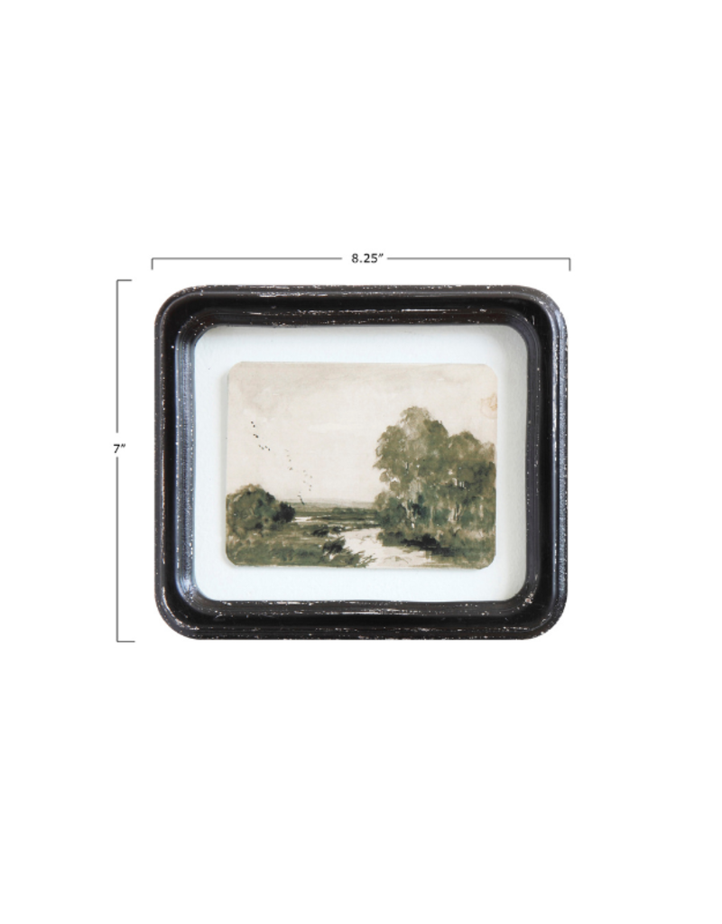 Vintage Landscape In Floating Frame