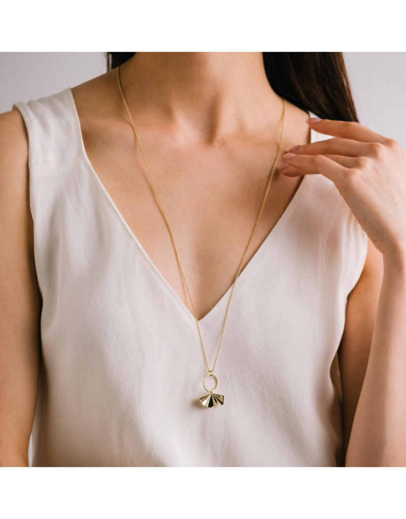 Lover's Tempo Contour Necklace in Gold by Lover's Tempo