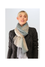 v. Fraas Ombre Lightweight Wool Wrap in Turquoise by Fraas