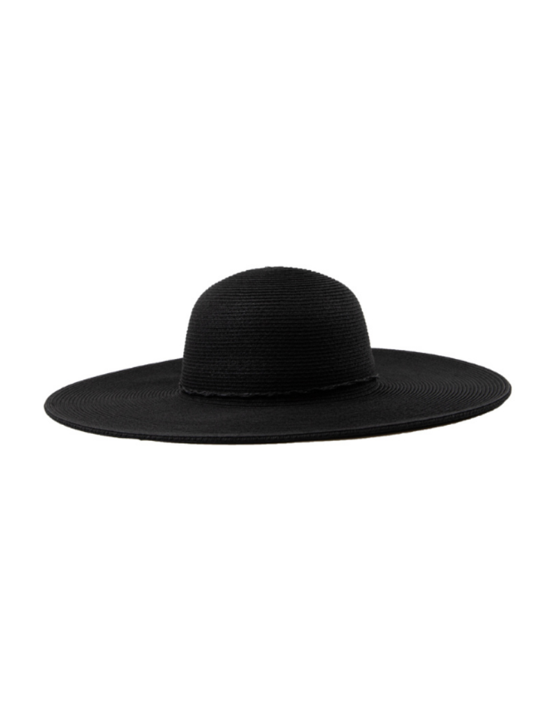San Diego Hats Water Repellent Floppy Black Hat with Tie by San Diego Hat