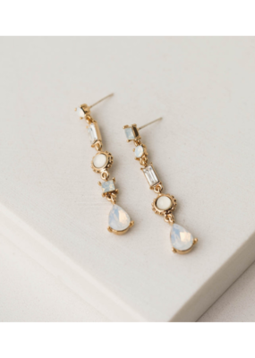 Lover's Tempo Lova Drop Earrings in White by Lover's Tempo