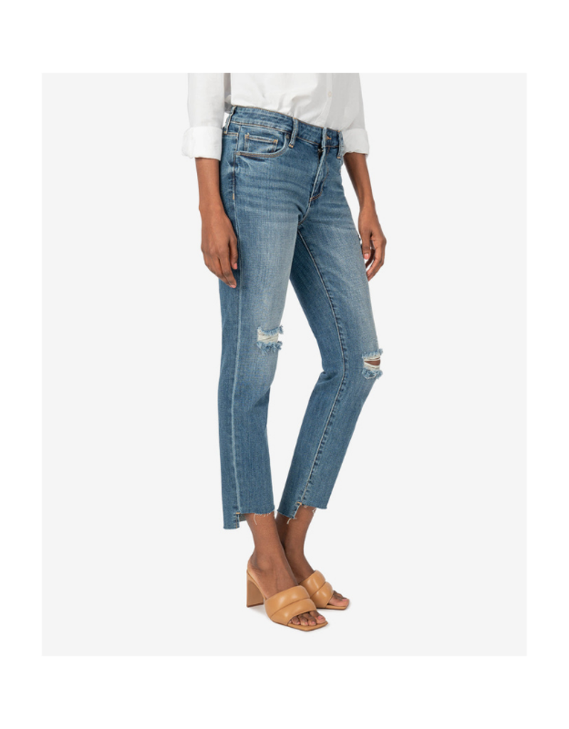 KUT Reese Ankle Straight Leg Step Hem 