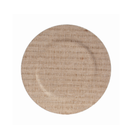 Grass Charger Plate in Light Brown