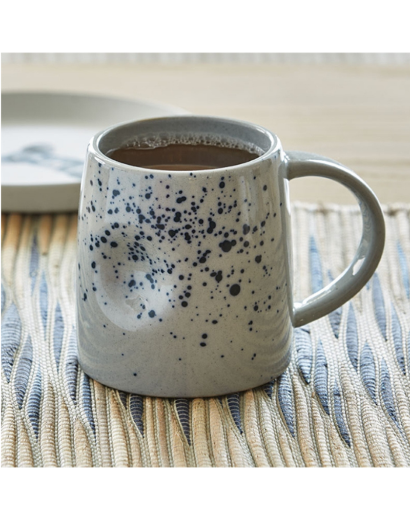 Indent Mug with Blue Splatter