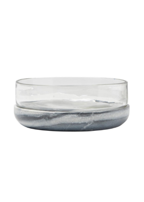 Glass &  Marble Chiller Bowl Large