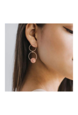 Lover's Tempo Countdown Drop Earrings in Pink by Lover's Tempo