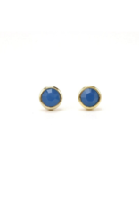Lover's Tempo Swarovski Stud Earring in Blue Opal by Lover's Tempo