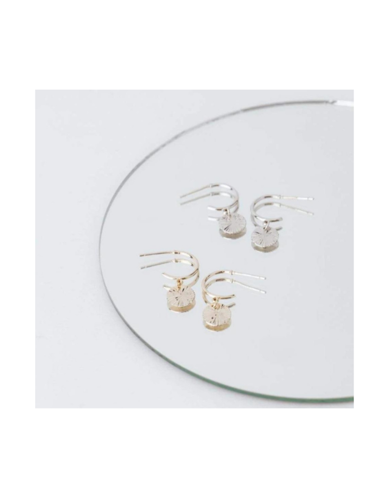 Lover's Tempo Everly Circle Hoop Earrings Silver-Plated by Lover's Tempo