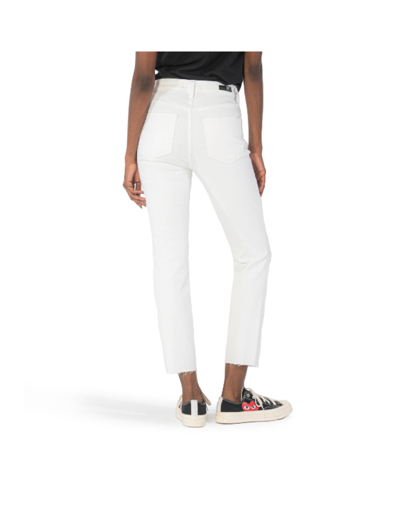 Kut from the Kloth Rachael High Rise Mom Jean in Optic White by Kut from the Kloth