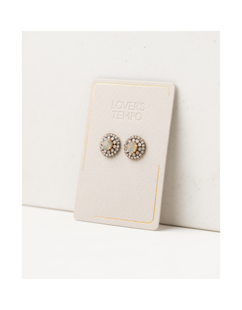 Lover's Tempo Greta Stud Earrings in White by Lover's Tempo