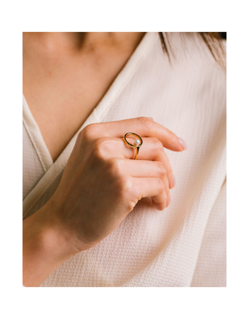 Lover's Tempo Amari Pearl Ring by Lover's Tempo