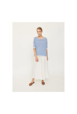 naif Zoey Sweater in White/Blue by naïf