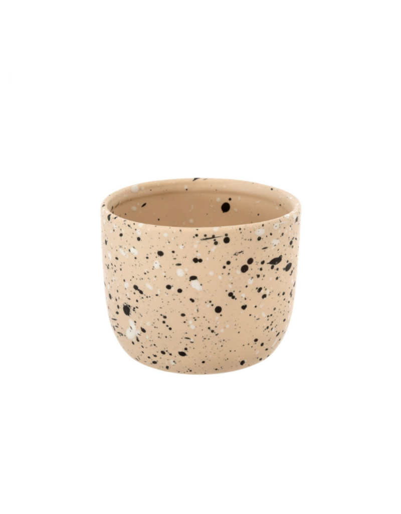 Indaba Trading Speckle Pot in Ecru