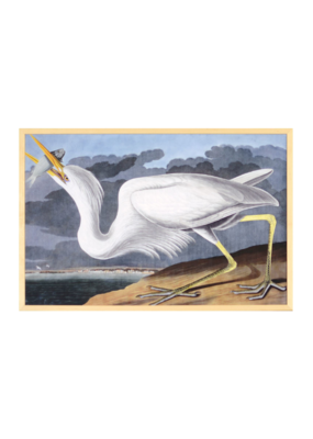 Celadon Art Great White Heron by John J. Audubon 28"x19"