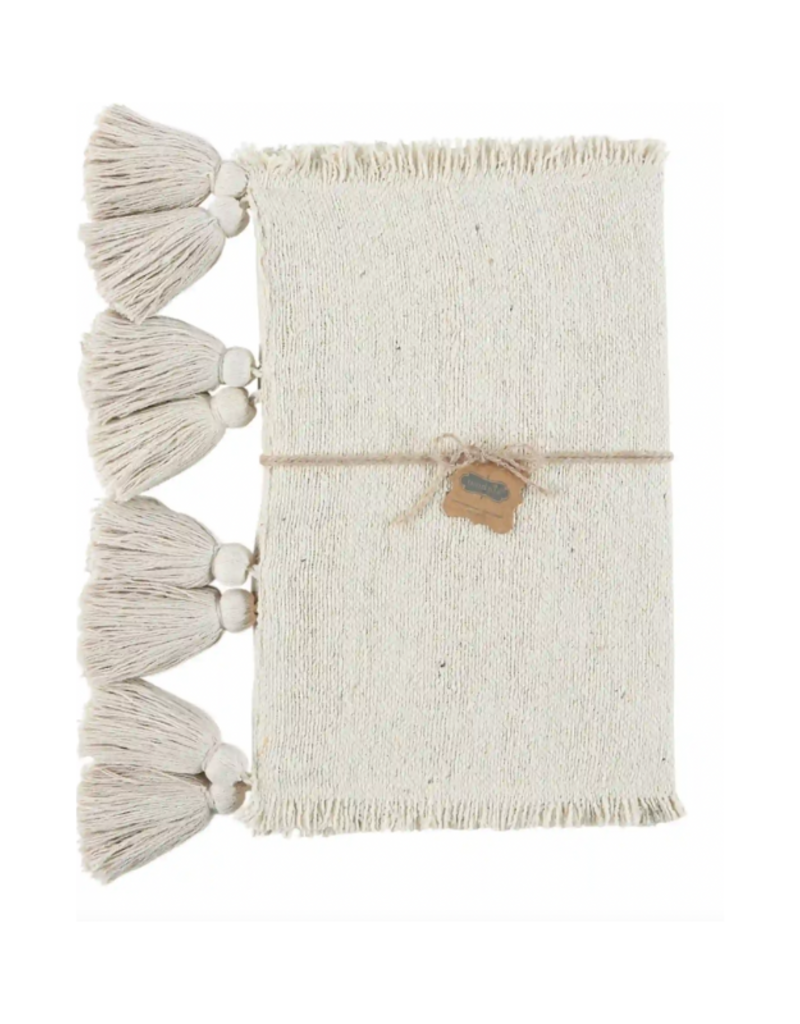 Ponchaa Table Runner in Off White