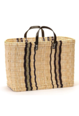 Bacon Basketware Ltd Striped Market Bag with Handles