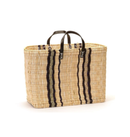 Bacon Basketware Ltd Striped Market Bag with Handles