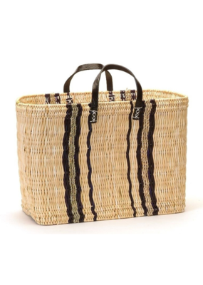 Bacon Basketware Ltd Striped Market Bag with Handles
