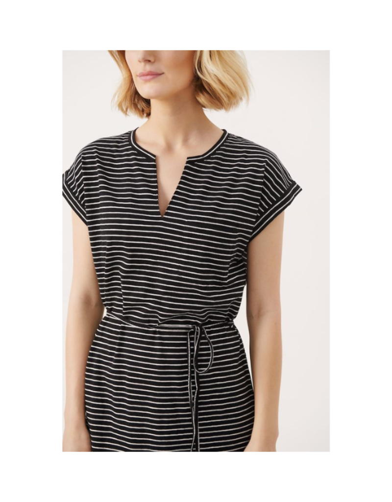 Part Two Ilima Dress in Black Stripe by Part Two