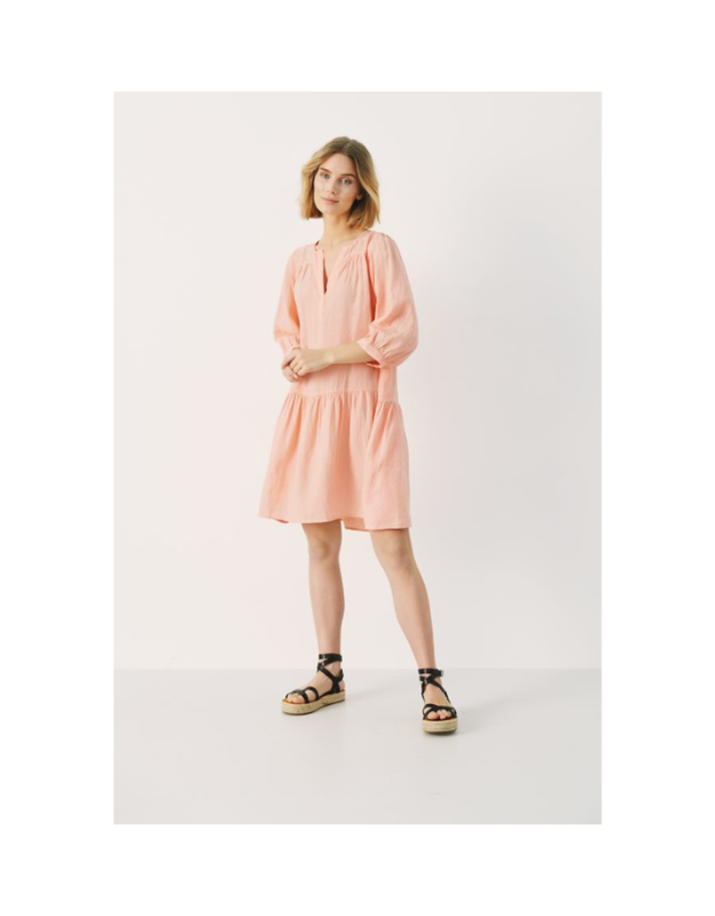 Part Two Chanias Dress in Coral Pink by Part Two