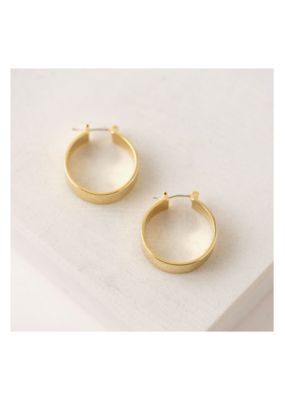 Lover's Tempo Chloe Hoop Earrings in Gold by Lover's Tempo