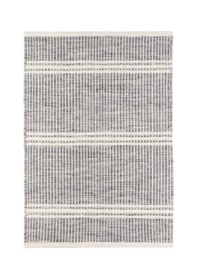 Dash & Albert Dash & Albert Malta Woven Wool Rug in Grey 2.5' x 8'