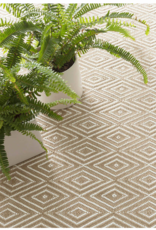 Dash & Albert Dash & Albert Diamond Indoor/Outdoor Rug in Khaki & White 3x5