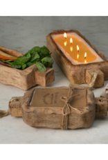 Himalayan Trading Post 2-Wick Grapefruit Pine Driftwood Tray by Himalayan Handmade Candle