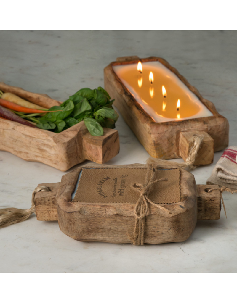 Himalayan Trading Post 2-Wick Grapefruit Pine Driftwood Tray by Himalayan Handmade Candle