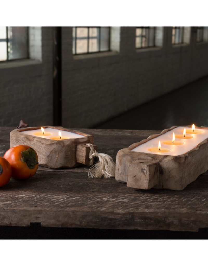 Himalayan Trading Post 2-Wick Grapefruit Pine Driftwood Tray by Himalayan Handmade Candle