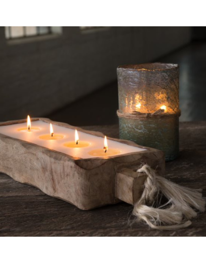 Himalayan Trading Post 2-Wick Grapefruit Pine Driftwood Tray by Himalayan Handmade Candle