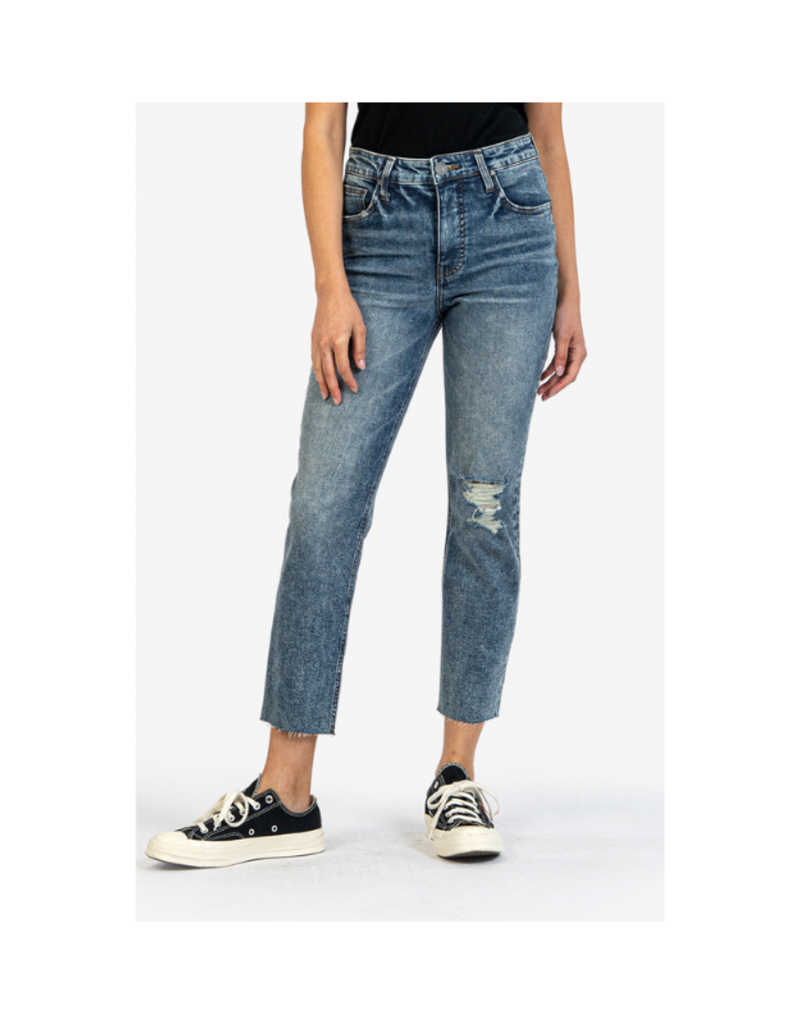Kut from the Kloth LAST ONE - SIZE 2 - Rachael High Rise Fab Ab Mom Jean in Humorous Wash by Kut from the Kloth