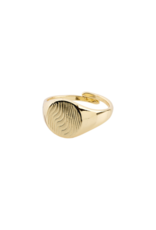 PILGRIM Love Signet Ring in Gold by Pilgrim
